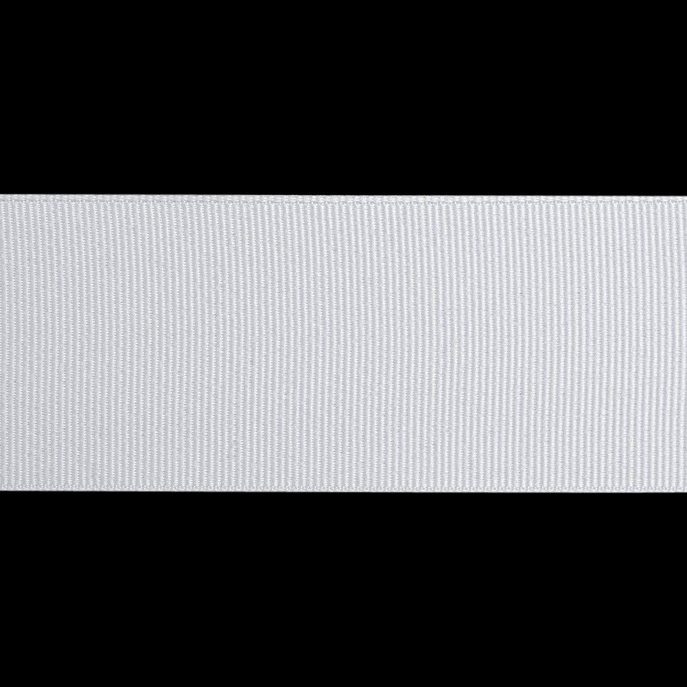 Grosgrain Ribbon - 40mm - White - Folded