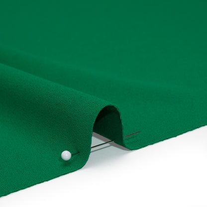 Stretch Polyester Crepe Double Knit - Grass Green - Designer Deadstock