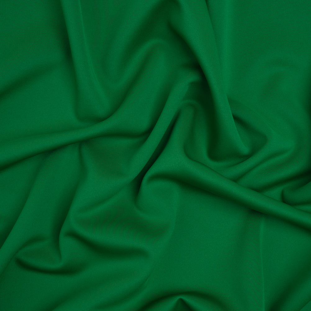 Stretch Polyester Scuba Knit - Grass Green - Designer Deadstock