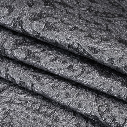 Metallic Luxury Brocade - Bright Silver Fancy Chandeliers