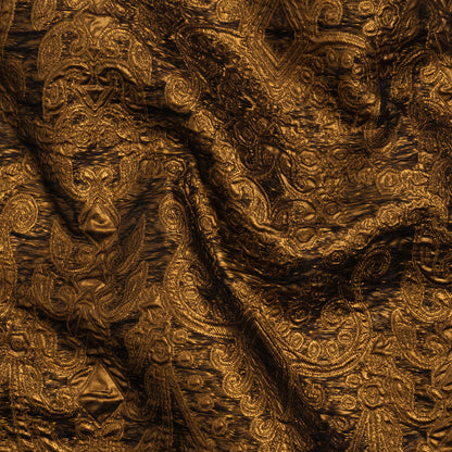 Metallic Luxury Brocade - Copper Fancy Chandeliers