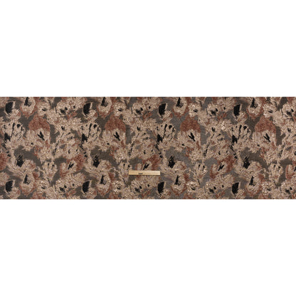 Metallic Luxury Brocade - Pink, Rose Gold and Black Abstract Flora