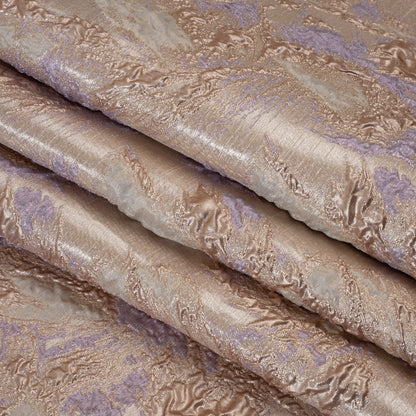 Metallic Luxury Brocade - Baby Pink, Rose Gold and Lavender Abstract Flora
