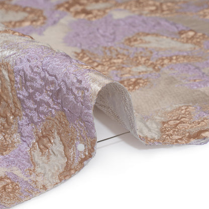 Metallic Luxury Brocade - Baby Pink, Rose Gold and Lavender Abstract Flora