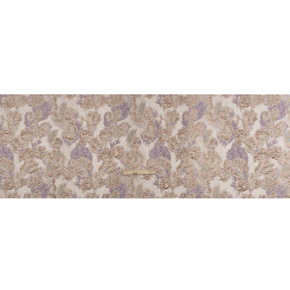 Metallic Luxury Brocade - Baby Pink, Rose Gold and Lavender Abstract Flora
