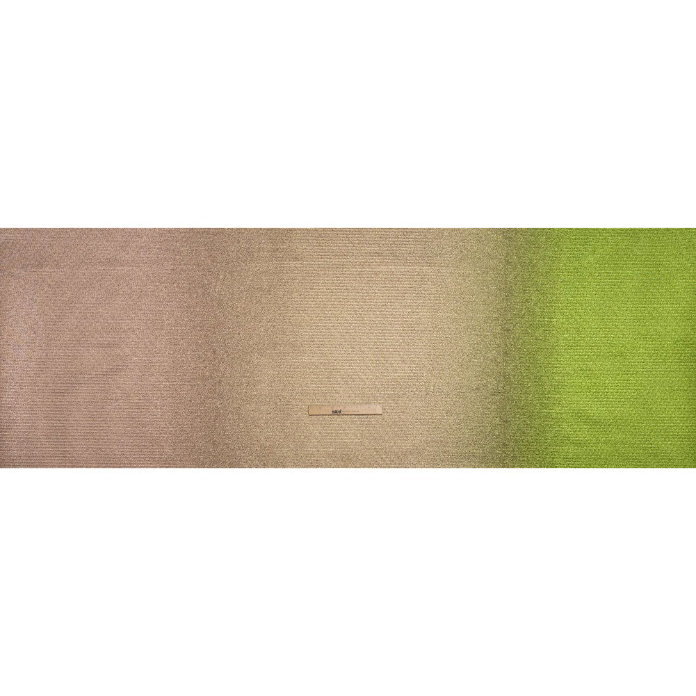 Metallic Luxury Brocade - Lime Green and Gold Crackled Ombre