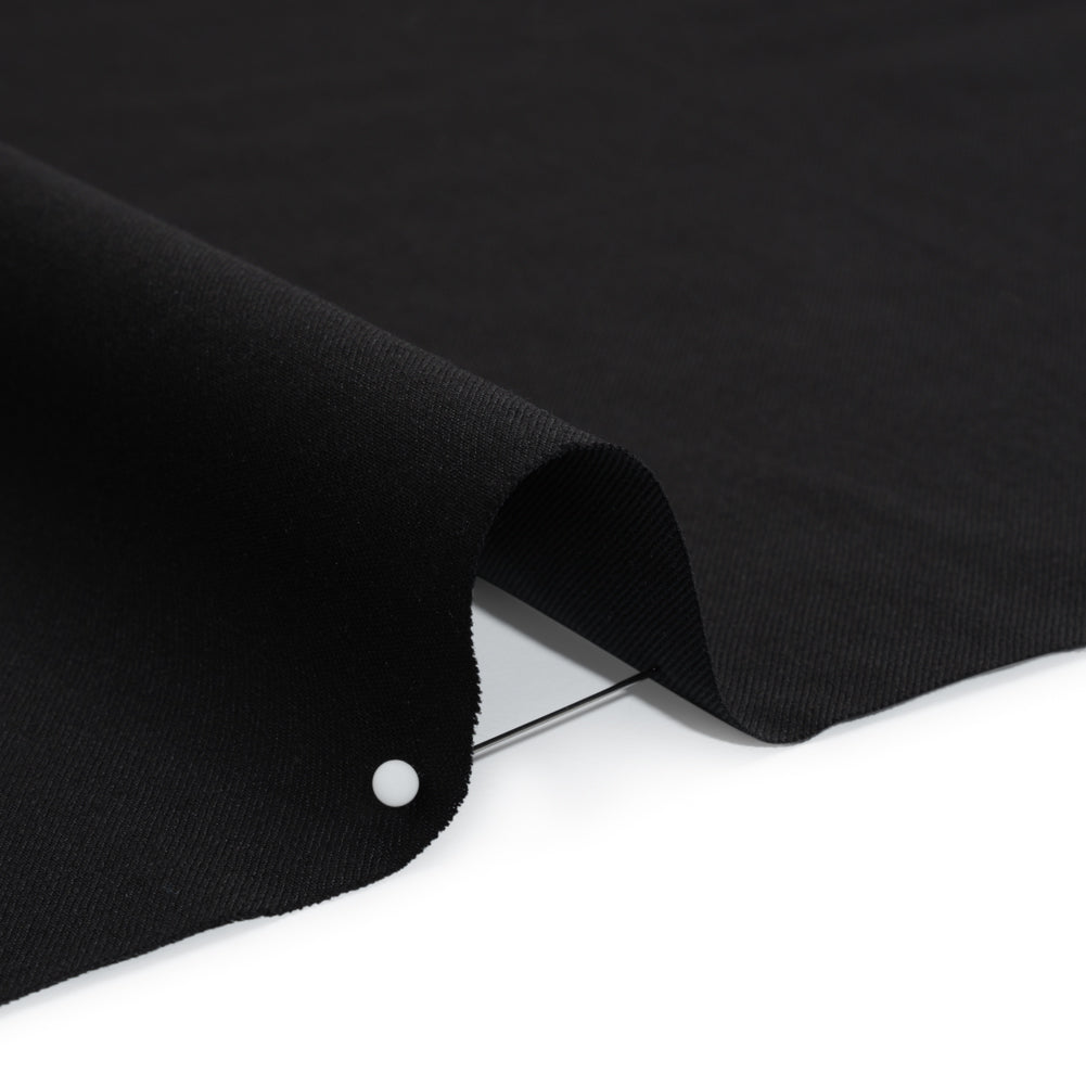 Wool Twill Suiting - Black - Deadstock