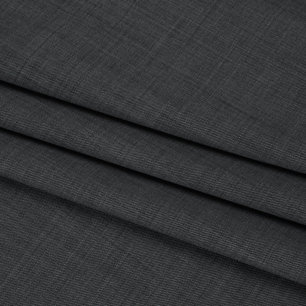 Wool Twill Suiting - Heathered Gray - Deadstock