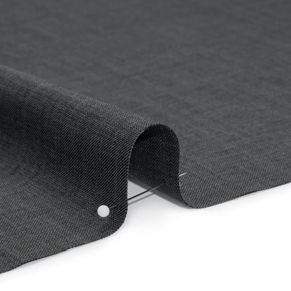 Wool Twill Suiting - Heathered Gray - Deadstock