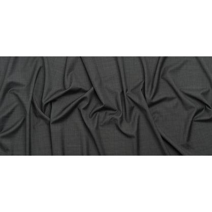 Wool Twill Suiting - Heathered Gray - Deadstock
