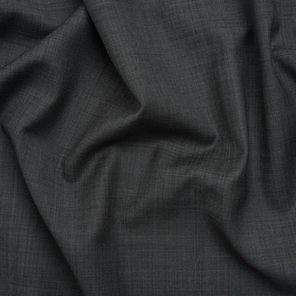 Wool Twill Suiting - Heathered Gray - Deadstock