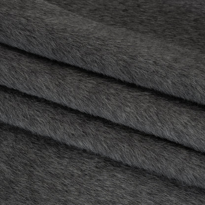 Alpaca Wool Coating Single Face - Charcoal
