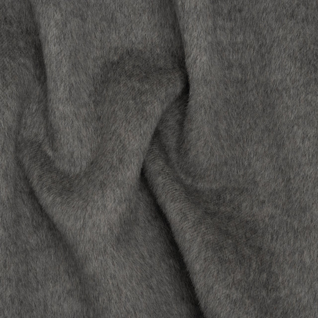 Alpaca Wool Coating Double Face - Medium Gray