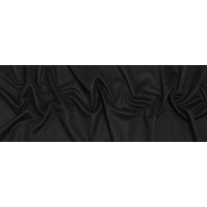 Heavy Brushed Wool Blend Twill Coating - Charcoal