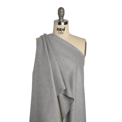Brushed Wool Blend Coating - Light Gray - Emery Collection