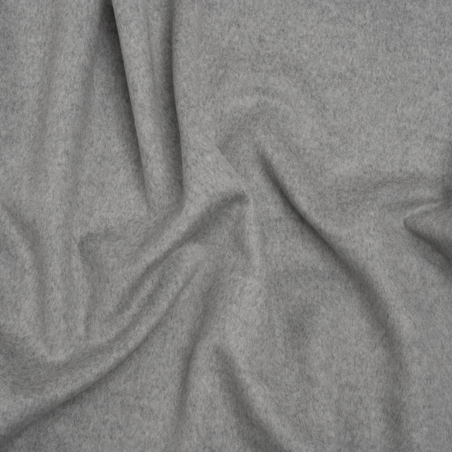 Brushed Wool Blend Coating - Light Gray - Emery Collection