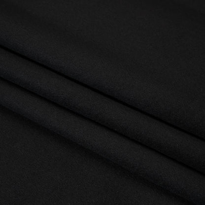 Brushed Wool Blend Coating - Black - Emery Collection