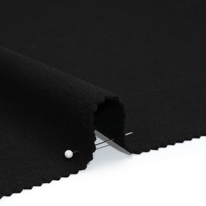 Brushed Wool Blend Coating - Black - Emery Collection