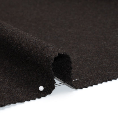 Felted Wool Blend Coating - Brown - Elliot Collection