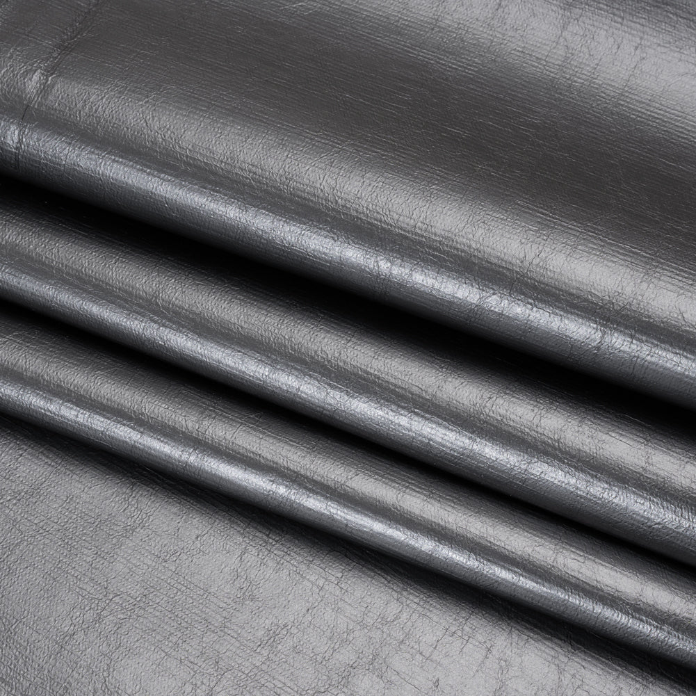 PU Coated Tyvek - Metallic Gunmetal Gray - Folded