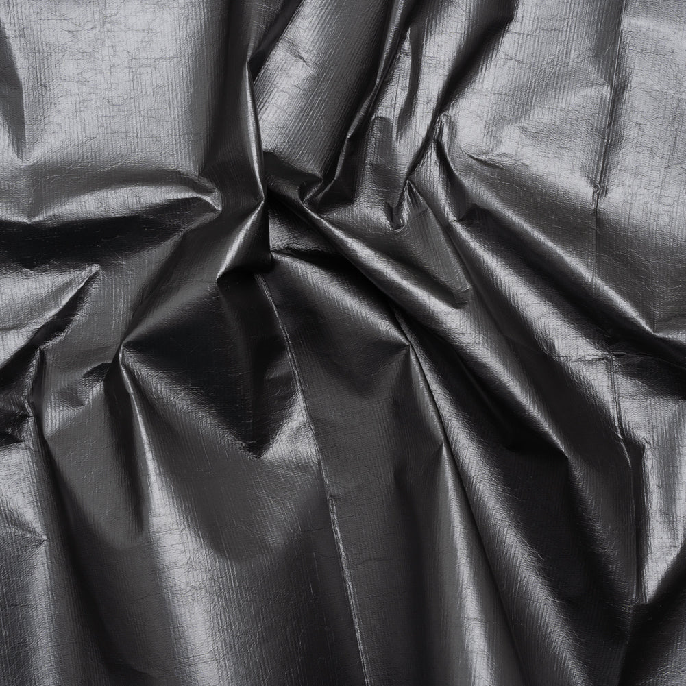 PU Coated Tyvek - Metallic Gunmetal Gray