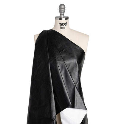 PU Coated Tyvek - Shiny Black