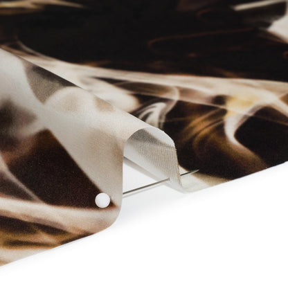 Silk Charmeuse 19mm - Black, Beige and White Smoke Streams