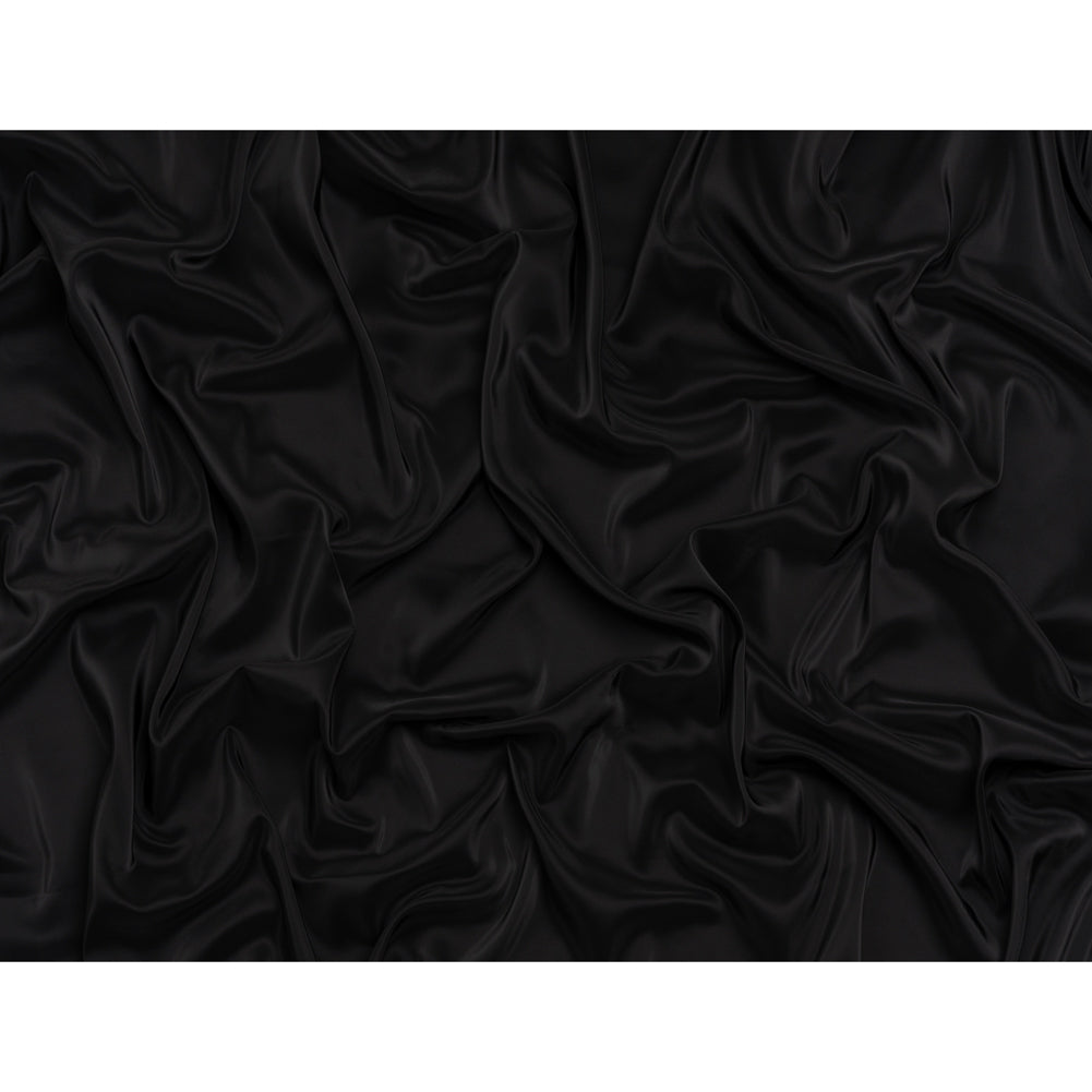 Stretch Polyester Twill Lining - Black - Josephine Collection