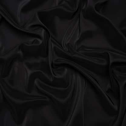 Stretch Polyester Twill Lining - Black - Josephine Collection