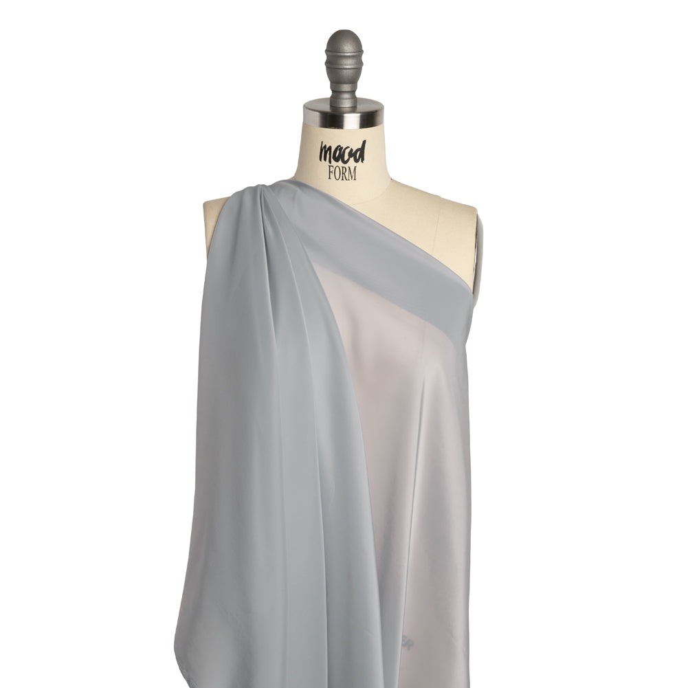 Stretch Polyester Twill Lining - Light Gray - Josephine Collection