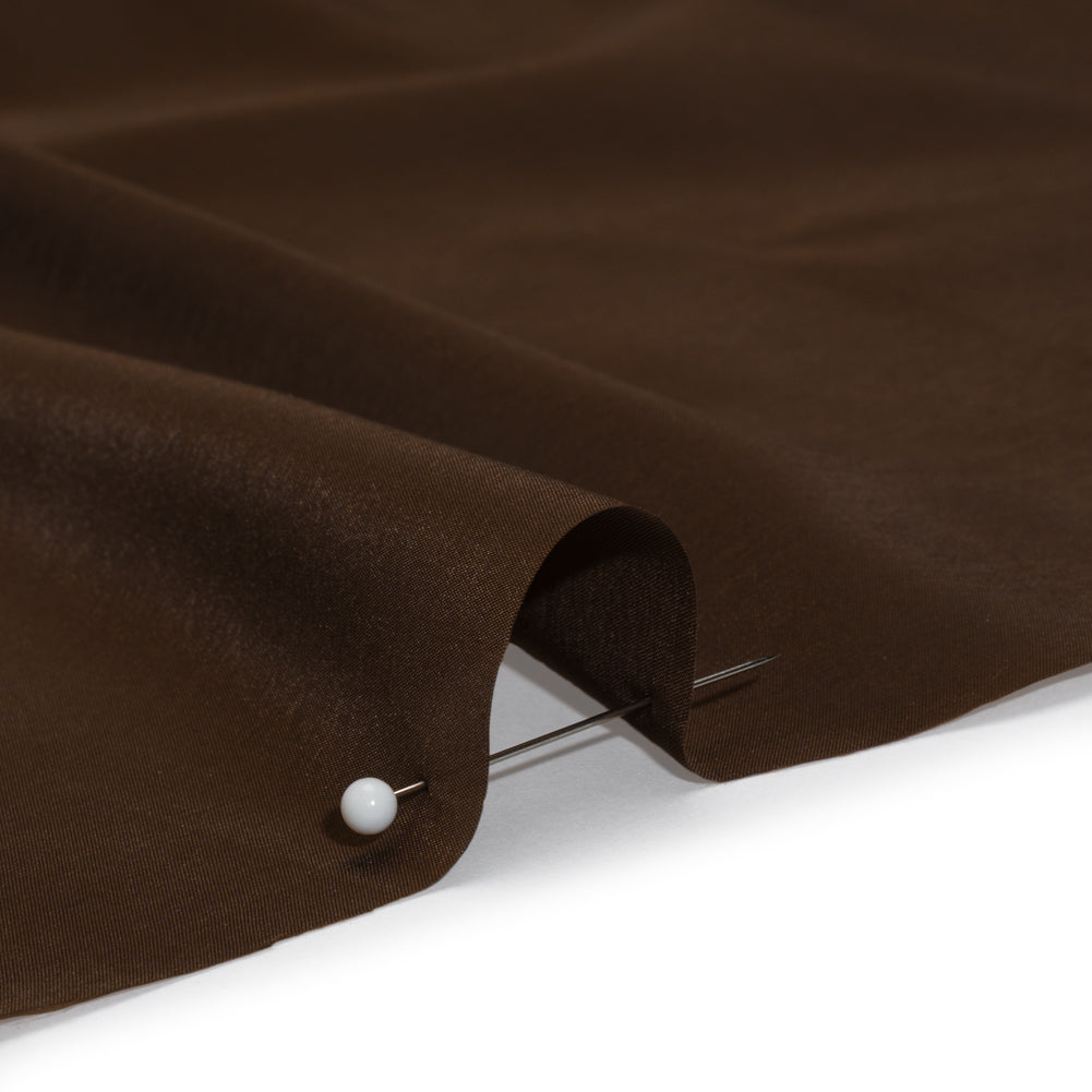 Stretch Polyester Twill Lining - Brown - Josephine Collection