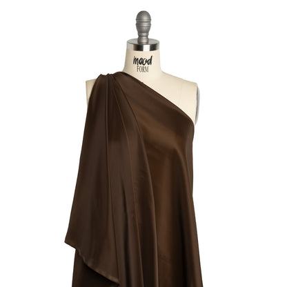 Stretch Polyester Twill Lining - Brown - Josephine Collection