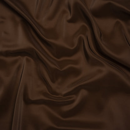 Stretch Polyester Twill Lining - Brown - Josephine Collection
