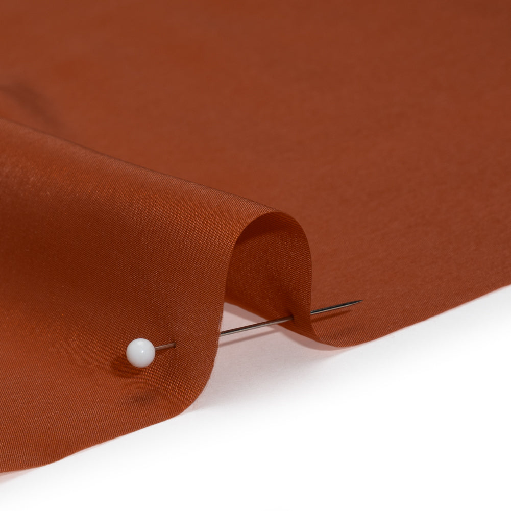 Stretch Polyester Twill Lining - Rust - Josephine Collection