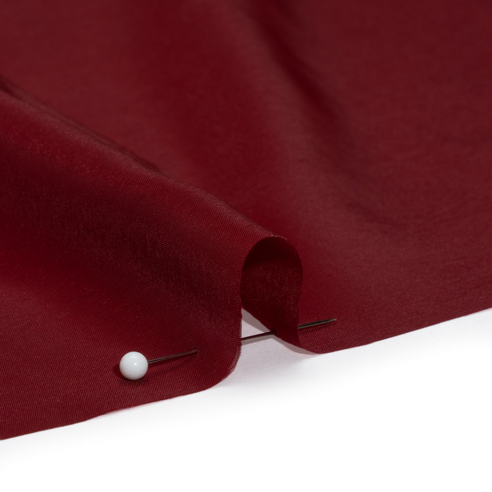 Stretch Polyester Twill Lining - Burgundy - Josephine Collection
