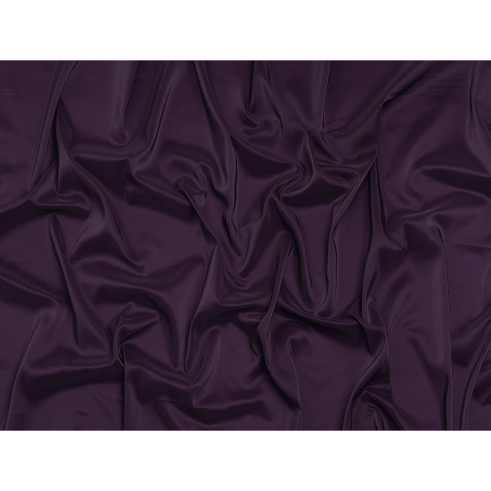 Stretch Polyester Twill Lining - Eggplant - Josephine Collection