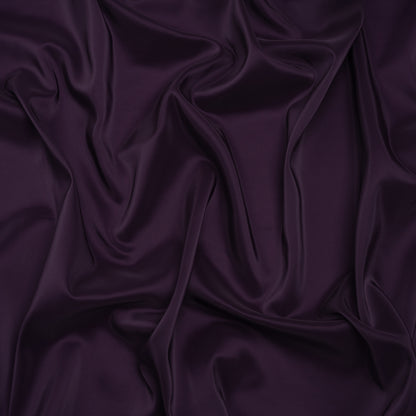 Stretch Polyester Twill Lining - Eggplant - Josephine Collection