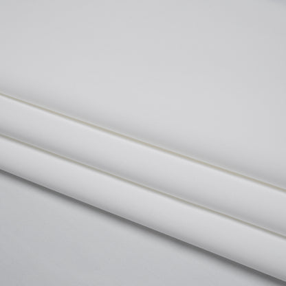 100% Recycled Stretch Nylon Swimwear Tricot, UV Protective - White - Mykonos Collection