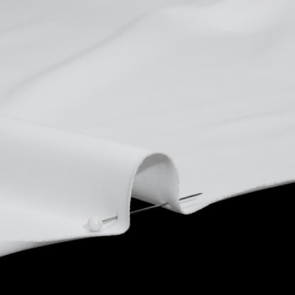 100% Recycled Stretch Nylon Swimwear Tricot, UV Protective - White - Mykonos Collection