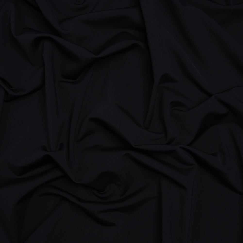 100% Recycled Stretch Nylon Swimwear Tricot, UV Protective - Nero - Mykonos Collection