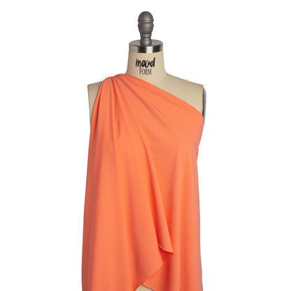 100% Recycled Stretch Nylon Swimwear Tricot, UV Protective - Salmon - Mykonos Collection