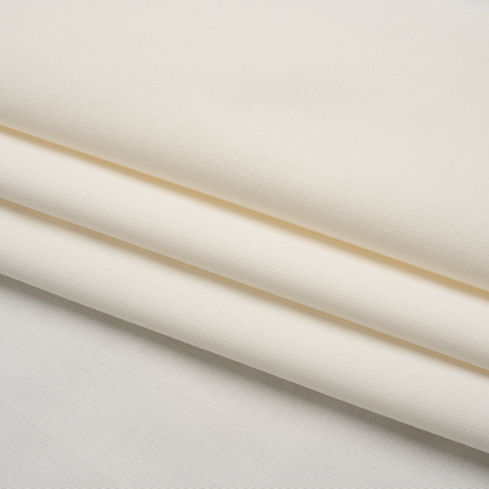 Stretch Cotton and Tencel Twill - Off White - Deadstock
