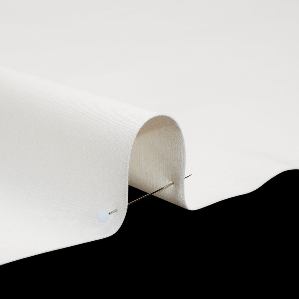 Stretch Cotton and Tencel Twill - Off White - Deadstock