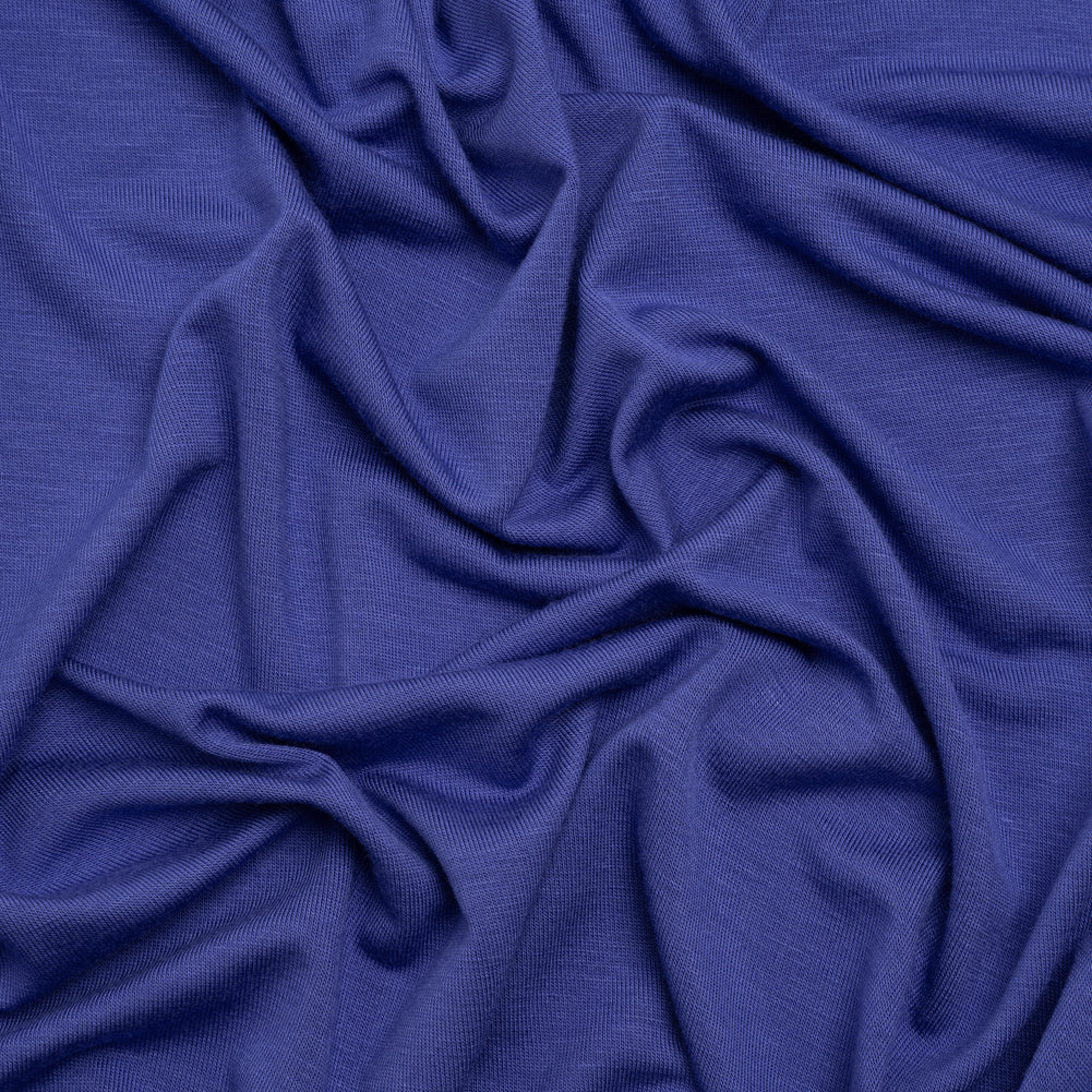 Stretch Rayon Jersey - Deep Periwinkle Blue - Deadstock