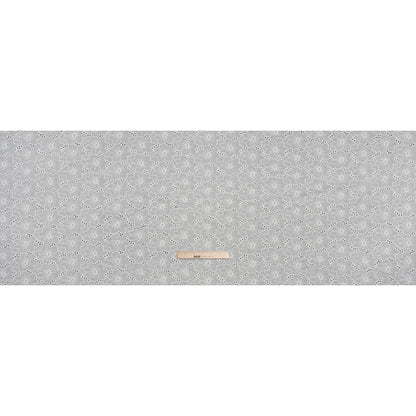 Embroidered Eyelet Cotton Voile - White Cloud Flowers - Naomi Collection