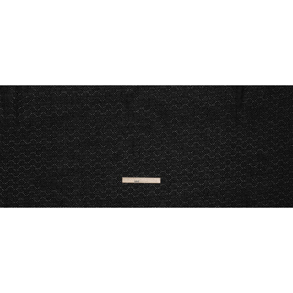 Embroidered Eyelet Cotton Voile - Black Circles of Circles - Naomi Collection