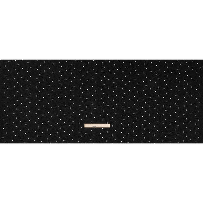 Embroidered Eyelet Cotton Voile - Black Field of Flowers - Naomi Collection