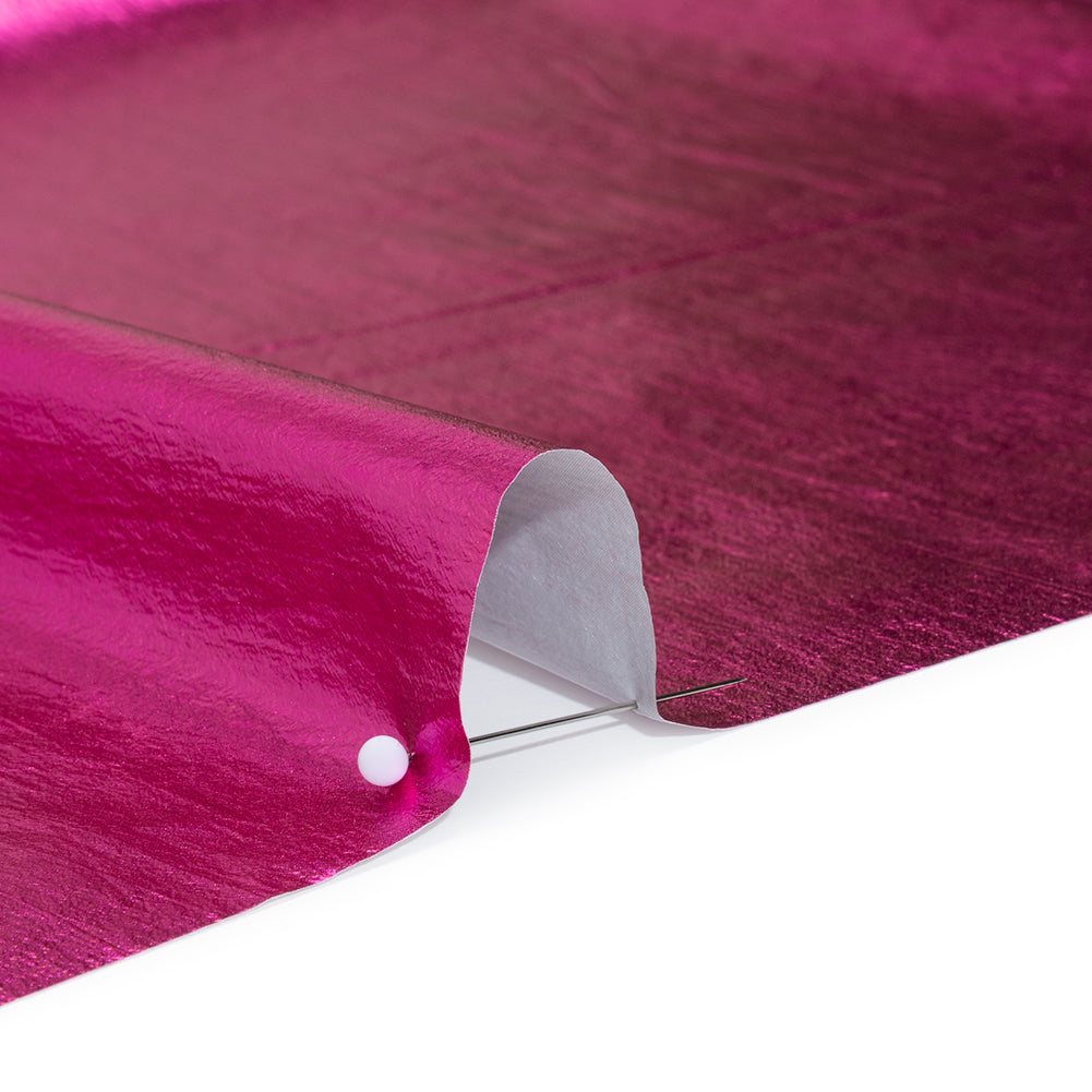 Faux Tyvek - Metallic Fuchsia - Greta Collection - Detail