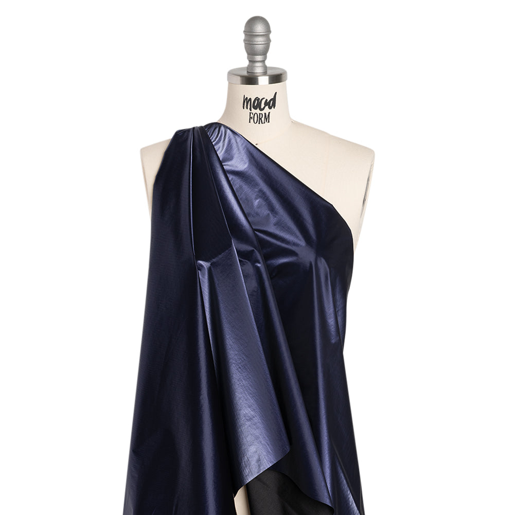 Faux Tyvek - Navy - Greta Collection - Drape