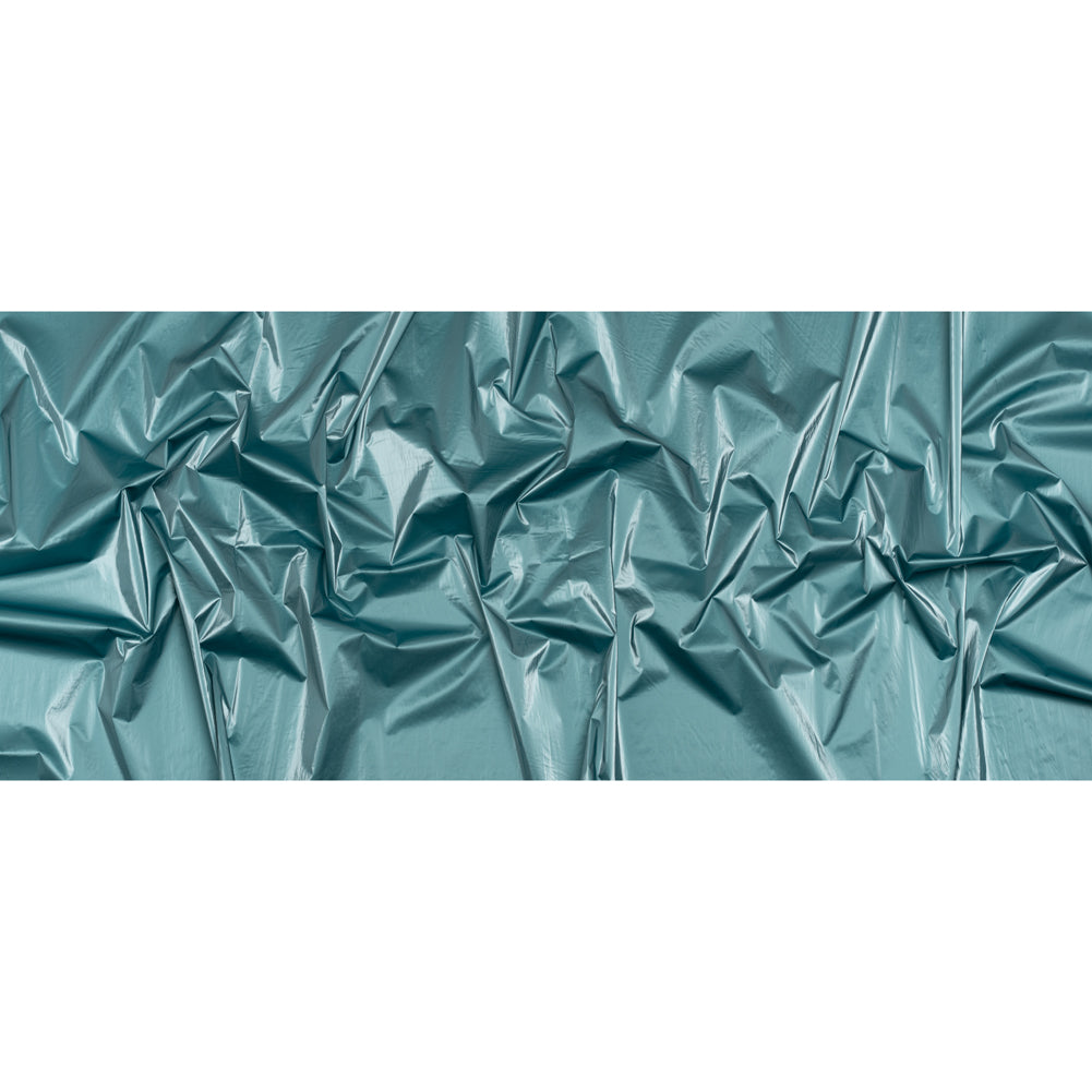 Faux Tyvek - Metallic Aqua - Greta Collection